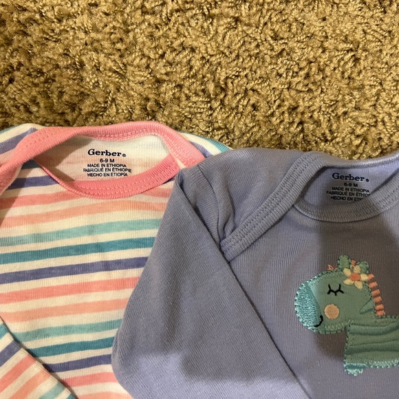 Twelve 6 months Footies/PJs with 8 long-sleeve onesies bundle kit - Picture 8 of 8